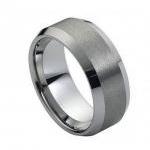 Tungsten Carbide Ring Brushed Center High Polish..