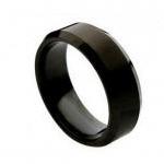 Titanium Wedding Band - Black Titanium Ring..